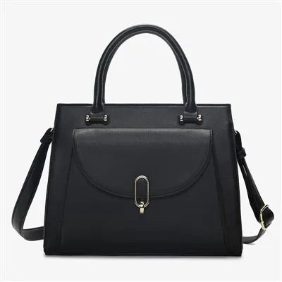 کیف چرمی صلیبی با مارک مربع بزرگ